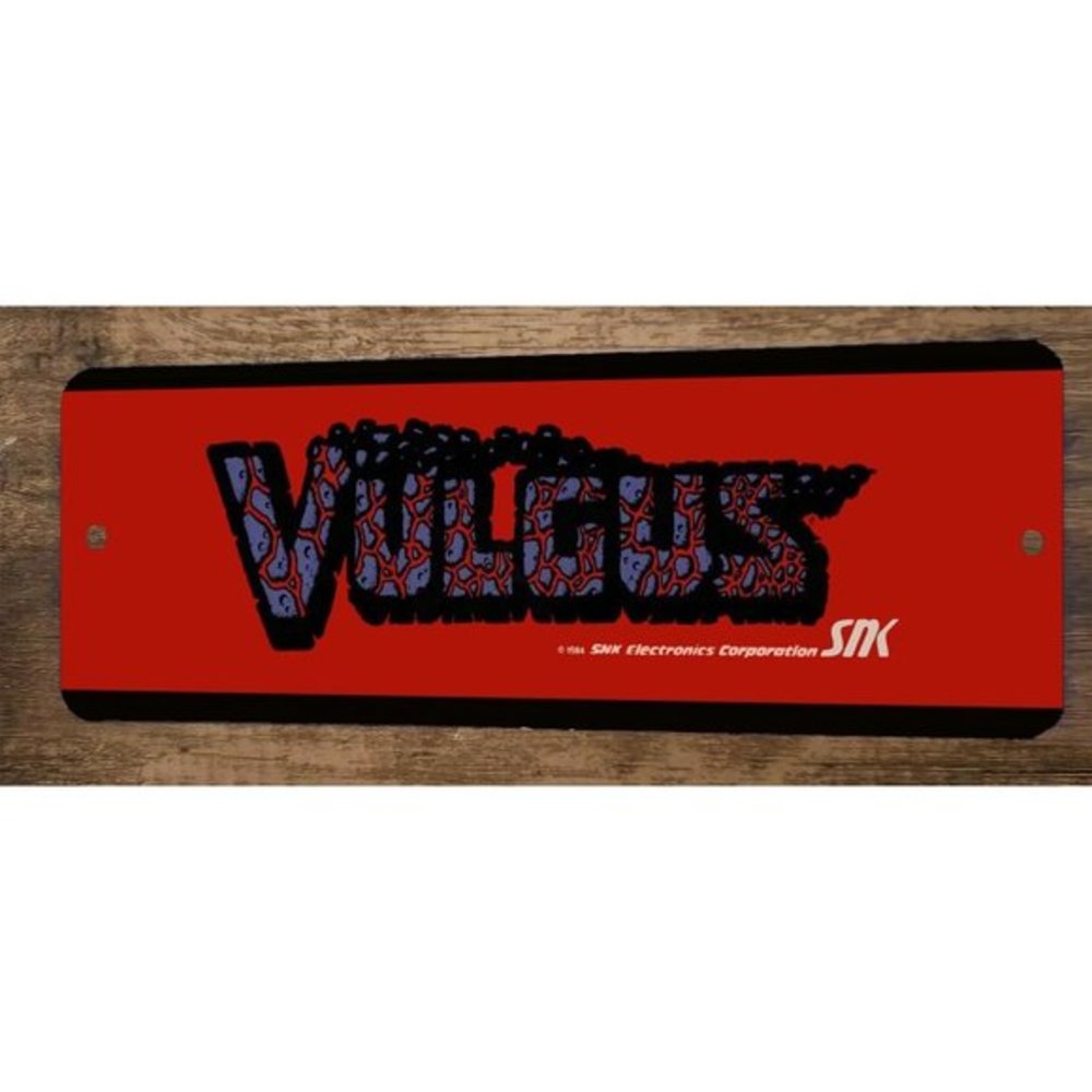 Vulgus Arcade x12 Metal Wall Video Game Marquee Banner Sign